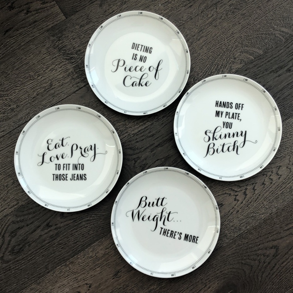 Z Gallerie 4 Dessert Plates